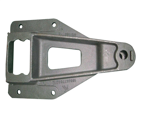 Air suspension plate spring bracket of autobusses chassis