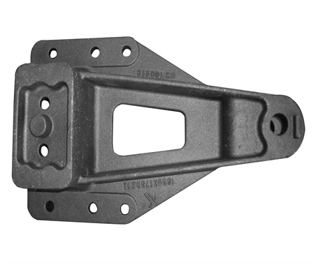 Air suspension plate spring bracket of autobusses chassis